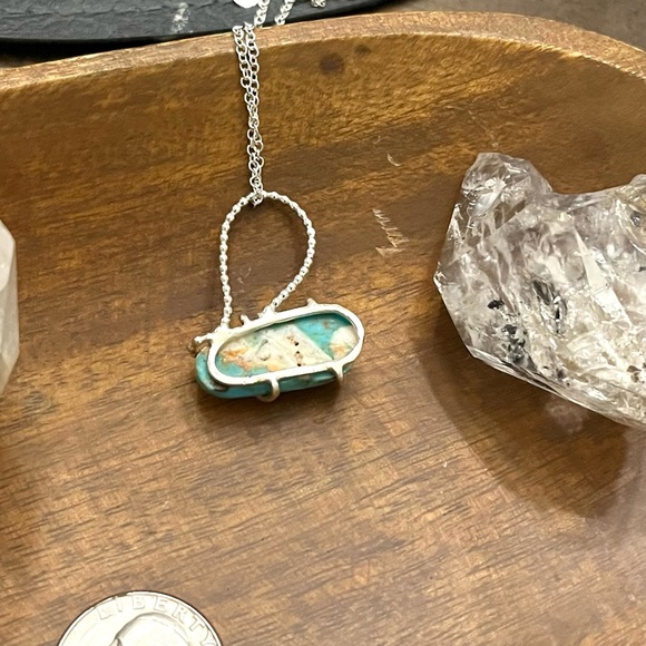 Spiny‎ oyster Turquoise Silver 925 Pendant artisan made - Picture 3 of 4